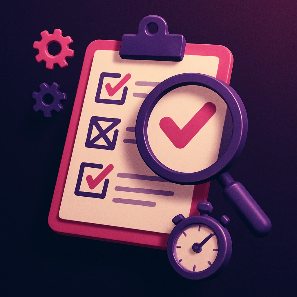 Testmethode voor casino zonder CRUKS met checklist en vergrootglas